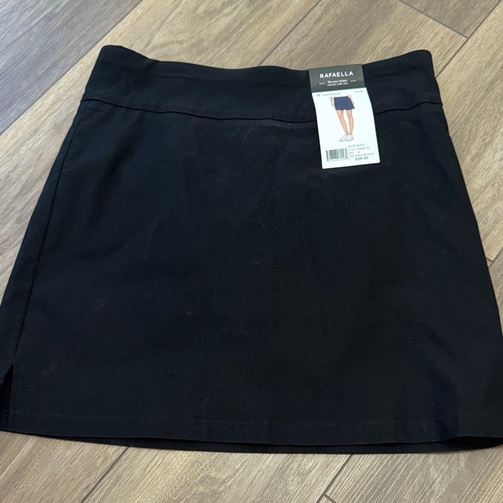 Rafaella Elegant Black Mini Skirt